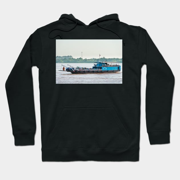 Phnom Penh Ferry Hoodie by fotoWerner